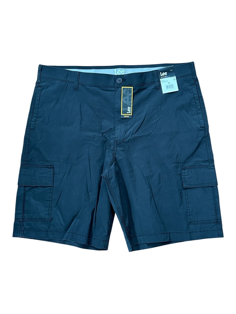 NEW Lee Black Men's Cargo Shorts with Utility Pockets